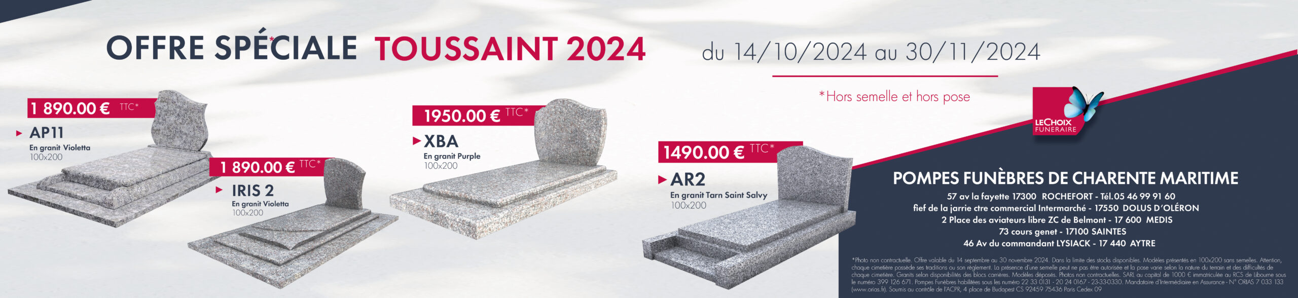 offre toussaint 2024 pompes funebres martin